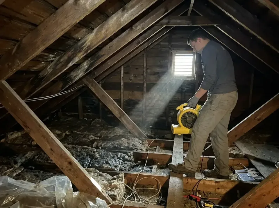 attic-water-damage-drying-proc-007 — frequently asked questions, Emergency Water Extraction & 24/7 Flood Response in Pendlet…